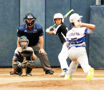 Jayson Labrador comes in to pitch