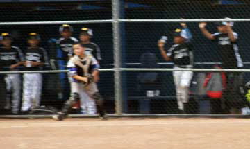 No problem, our hustling catcher JR Rosada got there to make the catch